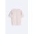 Zara Футболка с коротким рукавом из тяжелого хлопкового материала с сохраненным разделителем , Цвет: Розовый, Размер: S (US S), изображение 8