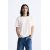Zara Футболка с контрастным нашивкой , Цвет: Белый, Размер: XS (US XS), изображение 2