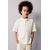 Zara Футболка с отложным воротником "henley" и короткими рукавами, Цвет: Бежевый, Размер: 1½ лет (86 см), изображение 5