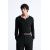 Zara "рибованный топ , Цвет: Черный, Размер: S (US S)