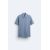 Zara Рубашка-поло с текстурой , Цвет: Синий, Размер: S (US S), изображение 6