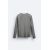 Zara Рибанная футболка с винтажным эффектом , Цвет: Серый, Размер: S (US S), изображение 6