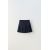 Zara Юбка с эластичным поясом, боковыми складками и металлическим аппликей на талии, Цвет: Синий, Размер: 6 лет (116 см), изображение 3