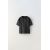 Zara Футболка с воротником хэнли и короткими рукавами, Цвет: Черный, Размер: 1½ лет (86 см)