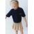 Zara Поло-футболка с вышитым слоганом , Цвет: Синий, Размер: 6-7 лет (120 см)