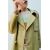 Zara Пальто с воротником лацкан и длинными рукавами из смесового материала рами, Цвет: Зеленый, Размер: 8-9 лет (130 см), изображение 2
