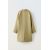 Zara Пальто с воротником лацкан и длинными рукавами из смесового материала рами, Цвет: Зеленый, Размер: 8-9 лет (130 см), изображение 4