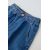Zara Джинсы в стиле "раскольник", с эластичным поясом, застежкой на пуговицу спереди и карманами спереди, Цвет: Синий, Размер: 1½ лет (86 см), изображение 3