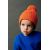 Zara Коллекция головных уборов для катания на лыжах - вязаная шапка с помпоном , Цвет: Оранжевый, Размер: 0-1 лет (48 см)