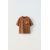 Zara Футболка с круглым вырезом и короткими рукавами, Цвет: Коричневый, Размер: 1½ лет (86 см)