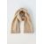 Zara 100% кашемировый шарф с ребристыми оборками, Цвет: Бежевый, Размер: S, изображение 3