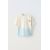 Zara Футболка dip dye с круглым вырезом и короткими рукавами, Цвет: Бежевый, Размер: 6-7 лет (120 см), изображение 3