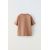 Zara Футболка тяжелого веса с эффектом потертости , Цвет: Коричневый, Размер: 6-7 лет (120 см), изображение 5