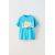 Zara Футболка с крючком и цветами , Цвет: Синий, Размер: 6-7 лет (120 см)
