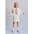 Zara Вышитая бомберная куртка с разделителем , Цвет: Бежевый, Размер: 6-7 лет (120 см)