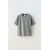 Zara Футболка с эффектом выцветания и тяжелым весом. , Цвет: Серый, Размер: 9-10 лет (140 см)
