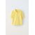 Zara Текстурированный свитер с воротником поло и короткими рукавами, Цвет: Жёлтый, Размер: 6-7 лет (120 см)