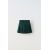 Zara Юбка с эластичным поясом, боковыми складками и металлическим аппликацией на талии, Цвет: Зеленый, Размер: 6 лет (116 см), изображение 2