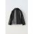 Zara Куртка из искусственной кожи с отложным воротником и длинными рукавами, Цвет: Черный, Размер: 6-7 лет (120 см), изображение 2