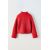 Zara Вяженый свитер с воротником-шарфом , Цвет: Красный, Размер: 6-7 лет (120 см)