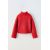 Zara Вяженый свитер с воротником-шарфом , Цвет: Красный, Размер: 6-7 лет (120 см), изображение 2