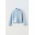 Zara Вязаный свитер с воротником-шарфиком и длинными рукавами с отворотами, Цвет: Синий, Размер: 6-7 лет (120 см)