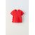 Zara Футболка с вырезами и бантами , Цвет: Красный, Размер: 6-7 лет (120 см)