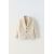 Zara Пиджак из смесовой ткани с льном , Цвет: Бежевый, Размер: 1½ лет (86 см), изображение 4