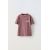 Zara Футболка с круглым вырезом и коротким рукавом, Цвет: Розовый, Размер: 6-7 лет (120 см)