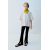 Zara Штаны с ребристым узором и расклешенными штанинами из мягкой ткани, Цвет: Черный, Размер: 6 лет (116 см)