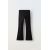 Zara Штаны с ребристым узором и расклешенными штанинами из мягкой ткани, Цвет: Черный, Размер: 6 лет (116 см), изображение 3
