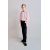 Zara Рубашка в полоску с контрастным ребристым топом , Цвет: Розовый, Размер: 6-7 лет (120 см)