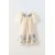 Zara Платье с круглым вырезом, эластичными деталями и короткими рукавами, Цвет: Белый, Размер: 6 лет (116 см), изображение 4
