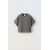 Zara Простая короткая футболка , Цвет: Серый, Размер: 6-7 лет (120 см)