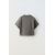 Zara Простая короткая футболка , Цвет: Серый, Размер: 6-7 лет (120 см), изображение 2