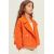 Zara Укороченное тренч-пальто с воротником-хомутом и длинными рукавами, Цвет: Оранжевый, Размер: 6-7 лет (120 см), изображение 2