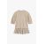Zara Контрастное платье с круглым вырезом и деталями в виде перекрещивающихся полосок, Цвет: Серый, Размер: 6-7 лет (120 см), изображение 6