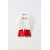 Zara Двухчастный костюм hello kitty для девочек 6-14 лет , Цвет: Красный, Размер: 6-7 лет (120 см)