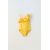 Zara  6-14 лет / одноцветный купальник с оборками , Цвет: Жёлтый, Размер: 6-7 лет (120 см)