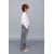 Zara Джинсы с широкой посадкой и эластичным поясом на спинке, а также застежкой на пуговицу спереди, Цвет: Серый, Размер: 6 лет (116 см), изображение 2
