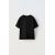 Zara Основная обычная футболка , Цвет: Черный, Размер: 6-7 лет (120 см), изображение 2
