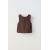 Zara  gathered top , Цвет: Коричневый, Размер: 6 лет (116 см), изображение 3