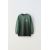 Zara Футболка с круглым вырезом и длинными рукавами с манжетами, Цвет: Зеленый, Размер: 6-7 лет (120 см)