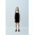 Zara Фартук-платье с контрастной отстрочкой , Цвет: Черный, Размер: 7 лет (122 см)