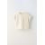 Zara Футболка с отворотами на коротких рукавах, Цвет: Бежевый, Размер: 6-7 лет (120 см)