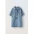 Zara Короткое джинсовое платье с карманами , Цвет: Синий, Размер: 6 лет (116 см), изображение 2