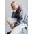 Zara Худи с длинными рукавами и передним карманом-кенгуру, Цвет: Синий, Размер: 8-9 лет (130 см)