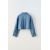 Zara Джинсовая рубашка с отрезанным низом , Цвет: Синий, Размер: 6-7 лет (120 см), изображение 3