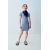Zara Платье с ребристой отделкой и вышитым лозунгом , Цвет: Синий, Размер: 6-7 лет (120 см)