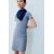 Zara Платье с ребристой отделкой и вышитым лозунгом , Цвет: Синий, Размер: 6-7 лет (120 см), изображение 2